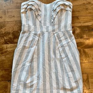 BCBG NWT strapless striped mini sundress sz 10